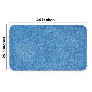 CORNFLOWER BLUE Charter Club Elite 25.5"x44" Bath Rug w/ Skid Resistant Backing